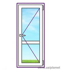 Входная металлопластиковая дверь